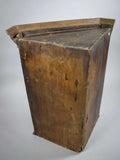 18th Century Oak Hanging Corner Cabinet With Fitted Interior & Key. - Harrington Antiques