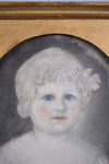 18th Century Pastel Of A Young Girl In Blue. - Harrington Antiques