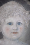 18th Century Pastel Of A Young Girl In Blue. - Harrington Antiques