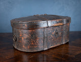 18th Century Swedish Bentwood Iron Bound Travel Box - Harrington Antiques