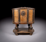 18th Century Swedish Bentwood Pine & Iron Strong Box - Harrington Antiques
