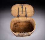 18th Century Swedish Bentwood Pine & Iron Strong Box - Harrington Antiques