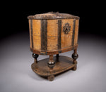 18th Century Swedish Bentwood Pine & Iron Strong Box - Harrington Antiques