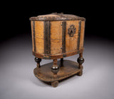 18th Century Swedish Bentwood Pine & Iron Strong Box - Harrington Antiques