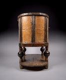18th Century Swedish Bentwood Pine & Iron Strong Box - Harrington Antiques