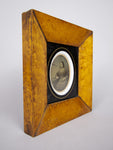 19th Century Ambrotype Of A Young Seated Lady In Original Frame. - Harrington Antiques