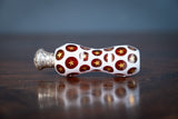 19th Century Bohemian Ruby & White Glass Silver Scent Bottle - Harrington Antiques