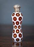 19th Century Bohemian Ruby & White Glass Silver Scent Bottle - Harrington Antiques