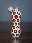 19th Century Bohemian Ruby & White Glass Silver Scent Bottle - Harrington Antiques