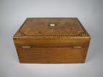 19th Century Burr Walnut Tunbridge Ware Box - Harrington Antiques