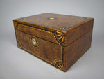 19th Century Burr Walnut Tunbridge Ware Box - Harrington Antiques