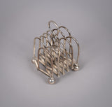 19th Century Concertina / Expanding Silver Plated 7-Bar Toast Rack - Harrington Antiques