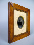 19th Century Daguerreotype Of A Seated Lady In Original Gilt Wood Frame. - Harrington Antiques