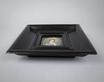 19th Century Finely Painted Porcelain Miniature Of A Lady In Ebonised Frame - Harrington Antiques