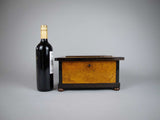 19th Century Large Maple Tea Caddy With Fitted Interior & Lock/Key. - Harrington Antiques