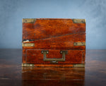 19th Century Mahogany Campaign Writing Slope - Harrington Antiques