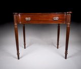 19th Century Mahogany Concave Side Table, c.1880 - Harrington Antiques