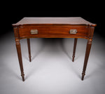 19th Century Mahogany Concave Side Table, c.1880 - Harrington Antiques