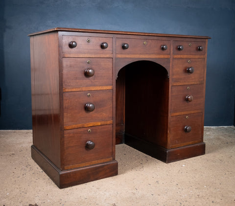 19th Century Mahogany Estate Desk, c.1860 - Harrington Antiques