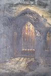 19th Century Oil On Canvas - Melrose Abbey In Moonlight - Harrington Antiques