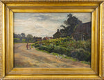 19th Century 'The Village Of Kilburn' (Lancashire) by Emily M. Prowde. Oil On Canvas. - Harrington Antiques