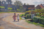 19th Century 'The Village Of Kilburn' (Lancashire) by Emily M. Prowde. Oil On Canvas. - Harrington Antiques