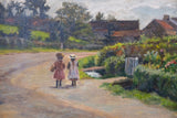 19th Century 'The Village Of Kilburn' (Lancashire) by Emily M. Prowde. Oil On Canvas. - Harrington Antiques