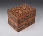 19th Century Tunbridge Ware 'Perspective Cube' Scent Bottle Box - Harrington Antiques