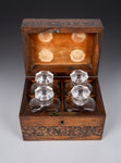 19th Century Tunbridge Ware 'Perspective Cube' Scent Bottle Box - Harrington Antiques
