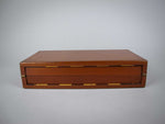 19th Century Victorian Mahogany Folding Travelling Chess Set (Complete), c.1890 - Harrington Antiques