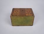 19th Century Walnut Marquetry Twin Compartment Tea Caddy - Harrington Antiques