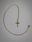 9 Carat Gold Crucifix / Cross Necklace by Georg Jensen Ltd, London, 1967. - Harrington Antiques