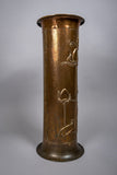 Arts & Crafts Hammered Copper Stick Stand, c.1900 - Harrington Antiques