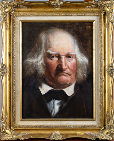 Circle of John Linnell (1792-1882) - Portrait Of A Gentleman. Oil On Canvas. - Harrington Antiques