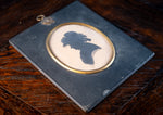 Early 19th Century Silhouette - Lady In Hat - Harrington Antiques