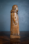 Early 20th Century Carved Oak Robed Monk - Harrington Antiques