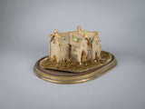 Exceptional Large Victorian Beadwork Diorama Of A House In Original Glass Dome. - Harrington Antiques