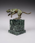 Fine Bronze Jaguar Sculpture On Marble Plinth - Signed 'S. Maclaurin'. - Harrington Antiques