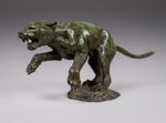 Fine Bronze Jaguar Sculpture On Marble Plinth - Signed 'S. Maclaurin'. - Harrington Antiques