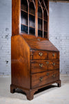 Fine George II Chippendale Period Bureau Bookcase With Bramah Lock. - Harrington Antiques