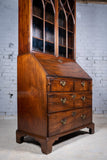 Fine George II Chippendale Period Bureau Bookcase With Bramah Lock. - Harrington Antiques