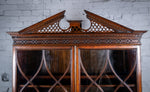 Fine George II Chippendale Period Bureau Bookcase With Bramah Lock. - Harrington Antiques