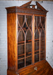 Fine George II Chippendale Period Bureau Bookcase With Bramah Lock. - Harrington Antiques
