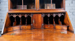 Fine George II Chippendale Period Bureau Bookcase With Bramah Lock. - Harrington Antiques
