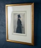 Fine Portrait Of A Victorian Gentleman - Watercolour & Pencil. Signed. - Harrington Antiques