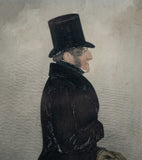Fine Portrait Of A Victorian Gentleman - Watercolour & Pencil. Signed. - Harrington Antiques