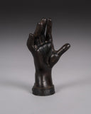 Fine Victorian Bronze Ladies' Hand Paperweight - Harrington Antiques