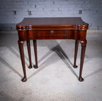 George II Mahogany Triple Top Games & Tea Table, c.1750. - Harrington Antiques
