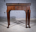 George II Mahogany Triple Top Games & Tea Table, c.1750. - Harrington Antiques