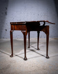 George II Mahogany Triple Top Games & Tea Table, c.1750. - Harrington Antiques